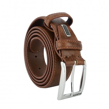 Biagiotti Cintura Uomo Esterno PU Fodera In Pelle, Accorciabile, Alta 3,5 cm Con Cucitura e Scatola 694