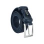 Biagiotti Cinturón Hombre Exterior PU Forro de Piel Genuina, Acortable, Alto 3,5 cm Con Costura y Caja 694 — vista 17