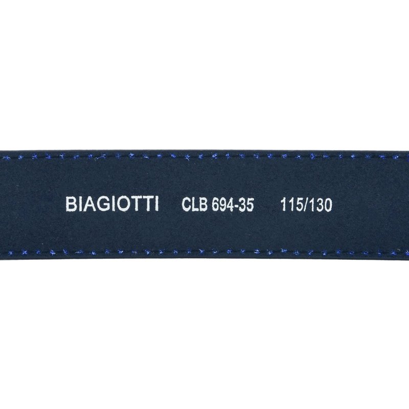 Biagiotti Men's Belt Outer PU Leather Lining, Adjustable, 3,5 cm High With Stitching and Box 694 — view 22