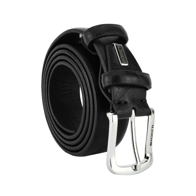 Biagiotti Ceinture Homme Extérieur PU Doublure en Cuir Véritable, Raccourcissable, Sans Coutures Haute de 3,5 cm Avec Boîte …