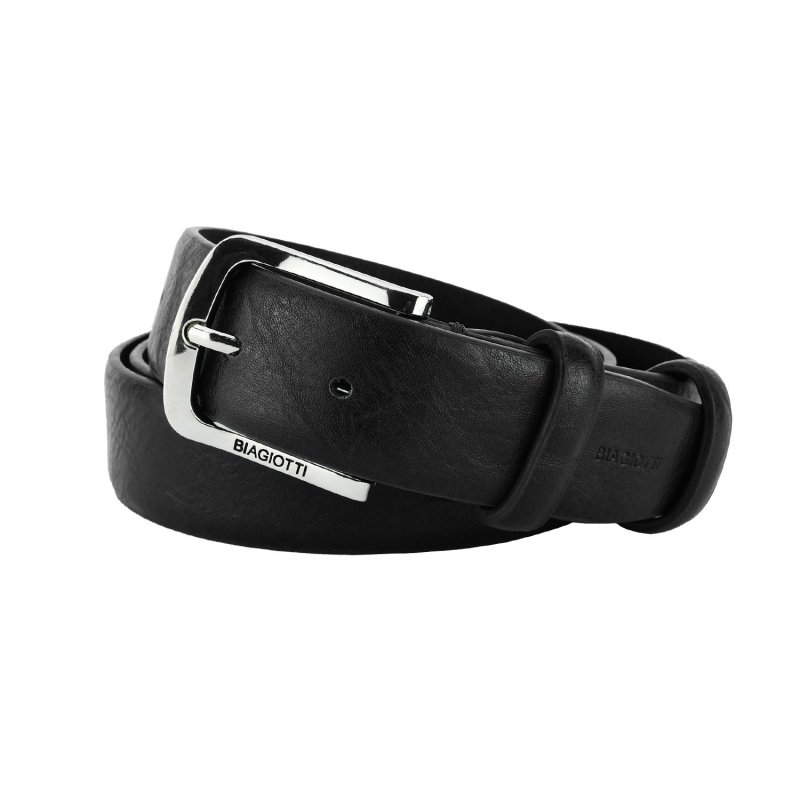 Biagiotti Ceinture Homme Extérieur PU Doublure en Cuir Véritable, Raccourcissable, Sans Coutures Haute de 3,5 cm… — intérieur