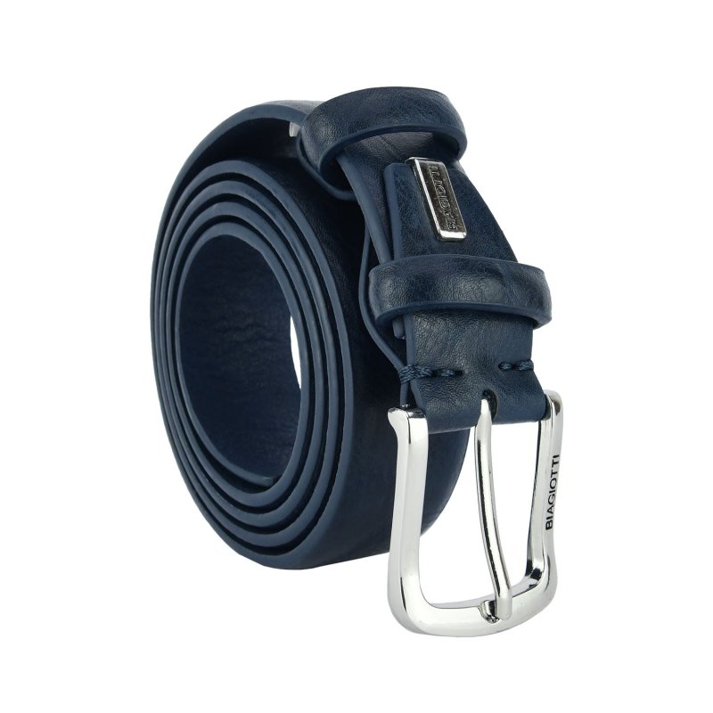 Biagiotti Ceinture Homme Extérieur PU Doublure en Cuir Véritable, Raccourcissable, Sans Coutures Haute de 3,5 cm Ave… — vue 9