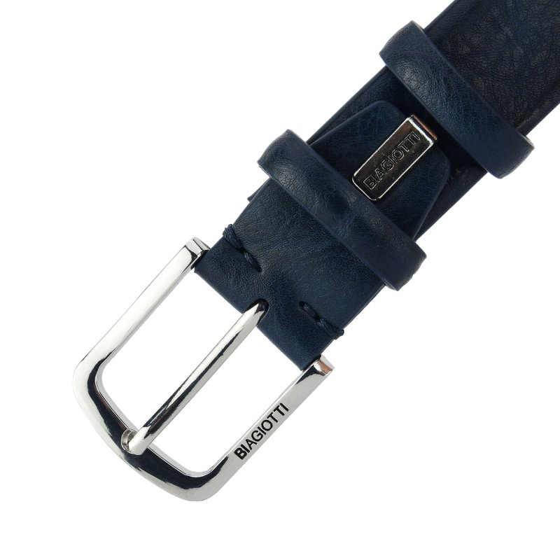 Biagiotti Herrengürtel Außenmaterial PU Echtleder-Futter, kürzbar, Ohne Nähte, 3,5 cm hoch mit Box 696 — Ansicht 13