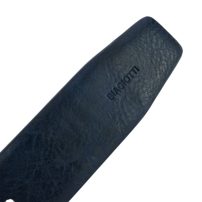 Biagiotti Ceinture Homme Extérieur PU Doublure en Cuir Véritable, Raccourcissable, Sans Coutures Haute de 3,5 cm Av… — vue 14
