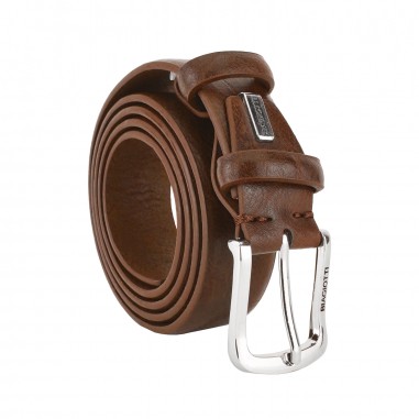 Biagiotti Cintura Uomo Esterno PU Fodera In Pelle, Accorciabile, Senza Cuciture alta 3,5 cm Con Scatola 696