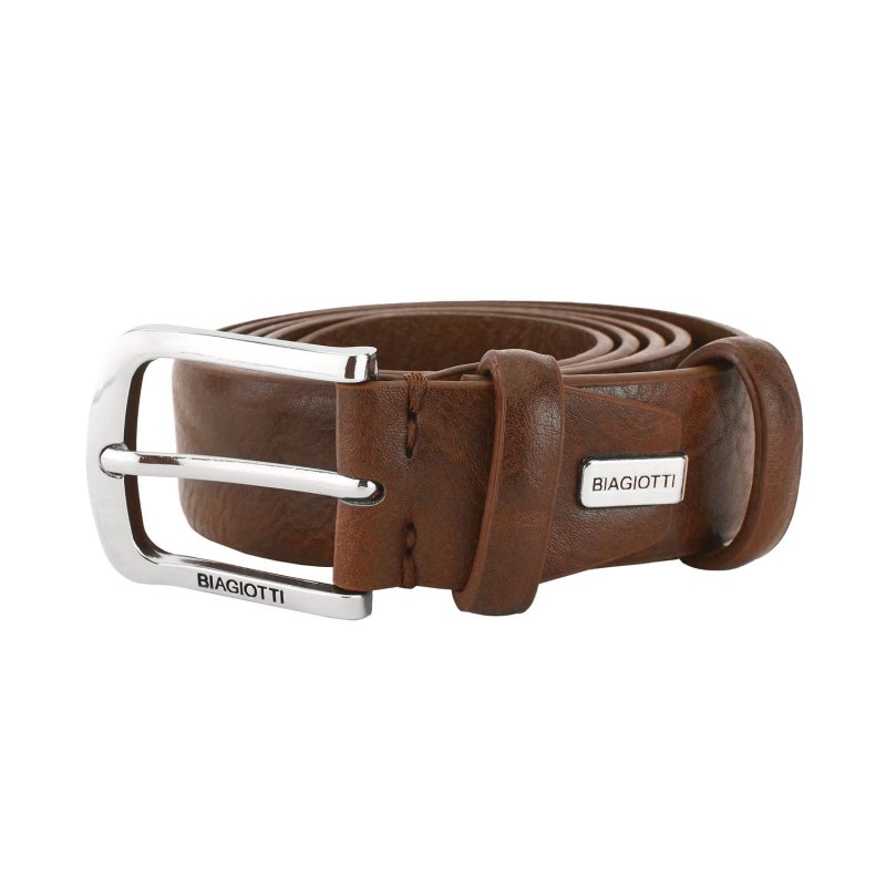 Biagiotti Men's Belt PU Exterior Leather Lining, Adjustable, Seamless 3.5cm High With Box 696 — view 18