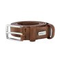Ceinture Homme Biagiotti en PU, Doublure Cuir Véritable, Raccourcissable, Sans Couture, 3 cm, avec Boîte 697 — vue de face