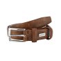 Biagiotti Men's Belt PU Exterior Leather Lining, Adjustable, Seamless 3cm High With Box 697 — back view