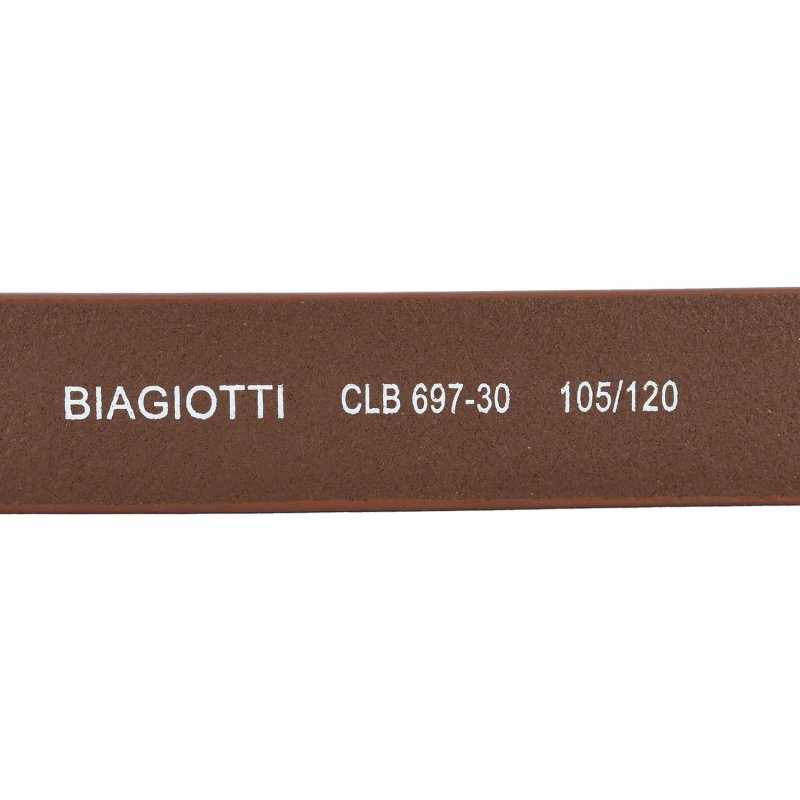 Biagiotti Men's Belt PU Exterior Leather Lining, Adjustable, Seamless 3cm High With Box 697 — view 7