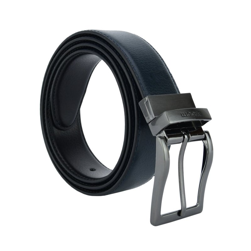 Laura Biagiotti Men's Reversible Belt In Genuine Leather, 3.5cm High, Adjustable and Shortenable