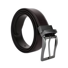Cinturón Reversible de Hombre Laura Biagiotti de Piel Genuina, 3,5 cm de alto, Regulable y Acortable 2