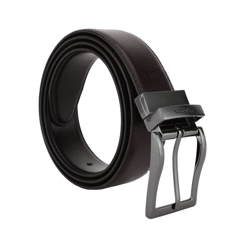 Laura Biagiotti Men's Reversible Belt In Genuine Leather, 3.5cm High, Adjustable and Shortenable — view 10