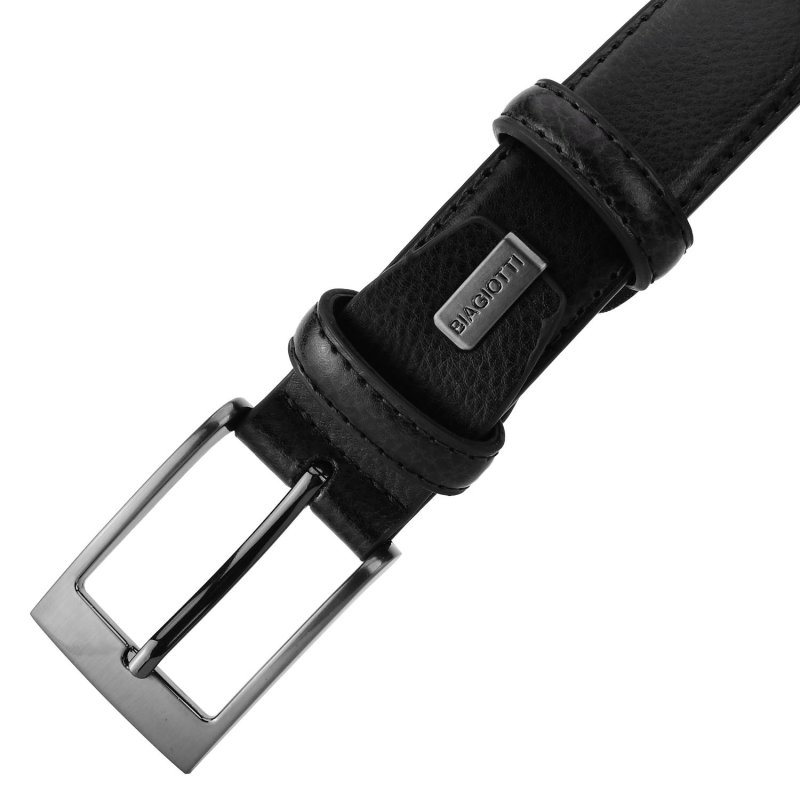 Laura Biagiotti Men's Belt In Genuine Leather, Nickel Free Shortenable Buckle, 3 cm High, With Box — detail