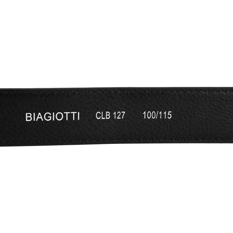 Ceinture Homme Laura Biagiotti en Cuir Véritable, Boucle Sans Nickel, Raccourcissable, Hauteur 3 cm, avec Boîte — vue 7