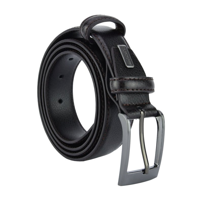 Ceinture Homme Laura Biagiotti en Cuir Véritable, Boucle Sans Nickel, Raccourcissable, Hauteur 3 cm, avec Boîte — vue 9