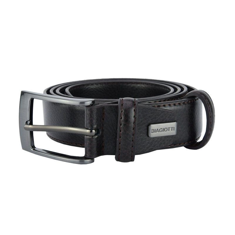 Ceinture Homme Laura Biagiotti en Cuir Véritable, Boucle Sans Nickel, Raccourcissable, Hauteur 3 cm, avec Boîte — vue 10