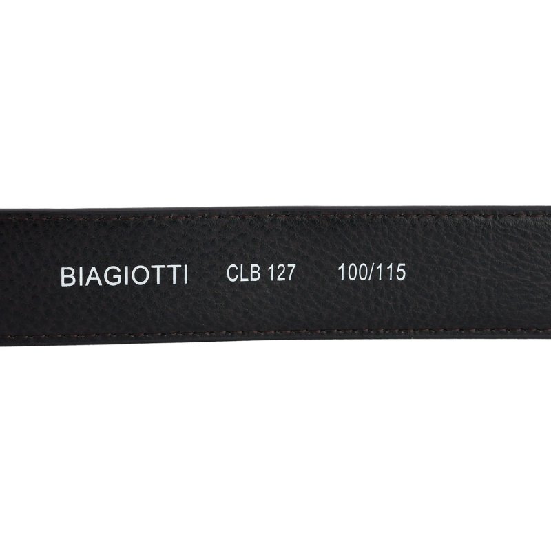 Cinturón de Hombre Laura Biagiotti de Piel Genuina, Hebilla Sin Níquel, Acortable, Alto 3 cm, con Caja — vista 15