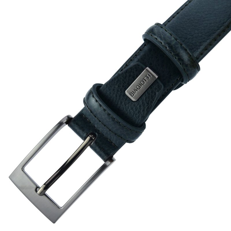 Ceinture Homme Laura Biagiotti en Cuir Véritable, Boucle Sans Nickel, Raccourcissable, Hauteur 3 cm, avec Boîte — vue 21