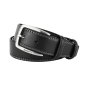 Laura Biagiotti Men's Belt In Genuine Leather, Nickel Free Shortenable Buckle, 3.5 cm High, With Box — back view