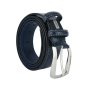 Cinturón de Hombre Laura Biagiotti de Piel Genuina, Hebilla Sin Níquel, Acortable, Alto 3,5 cm, con Caja — vista 9