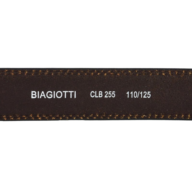 Ceinture Homme Laura Biagiotti en Cuir Véritable, Boucle Sans Nickel, Raccourcissable, Hauteur 3,5 cm, avec Boîte — vue 23