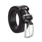 Ceinture Homme Laura Biagiotti en Cuir Véritable, Boucle Sans Nickel, avec Couture, Hauteur 3,5 cm, avec Boîte