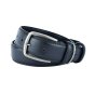 Ceinture Homme Laura Biagiotti en Cuir Véritable, Boucle Sans Nickel, avec Couture, Hauteur 3,5 cm, avec Boîte — vue 11