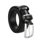 Ceinture Homme Laura Biagiotti en Cuir Véritable, Boucle Sans Nickel, avec Couture, Hauteur 3,5 cm, avec Boîte — vue 17