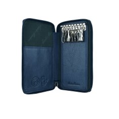 CONTE MASSIMO Large Keyring For Men And Women, Genuine Leather With Zip, With Gift Box