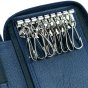 CONTE MASSIMO Large Keyring For Men And Women, Genuine Leather With Zip, With Gift Box — detail