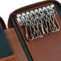 CONTE MASSIMO Étui à Clés Grand Format pour Homme et Femme, Cuir Véritable avec Fermeture Zippée, Avec Boîte Cadeau — vue 12