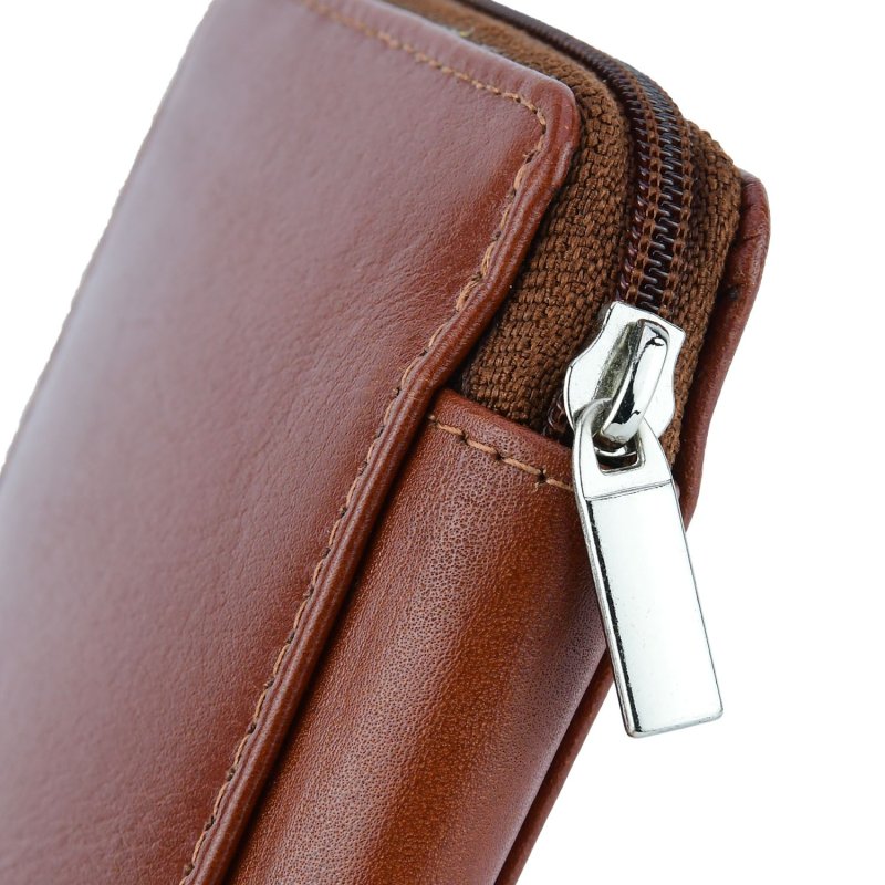 CONTE MASSIMO Étui à Clés Grand Format pour Homme et Femme, Cuir Véritable avec Fermeture Zippée, Avec Boîte Cadeau — vue 13