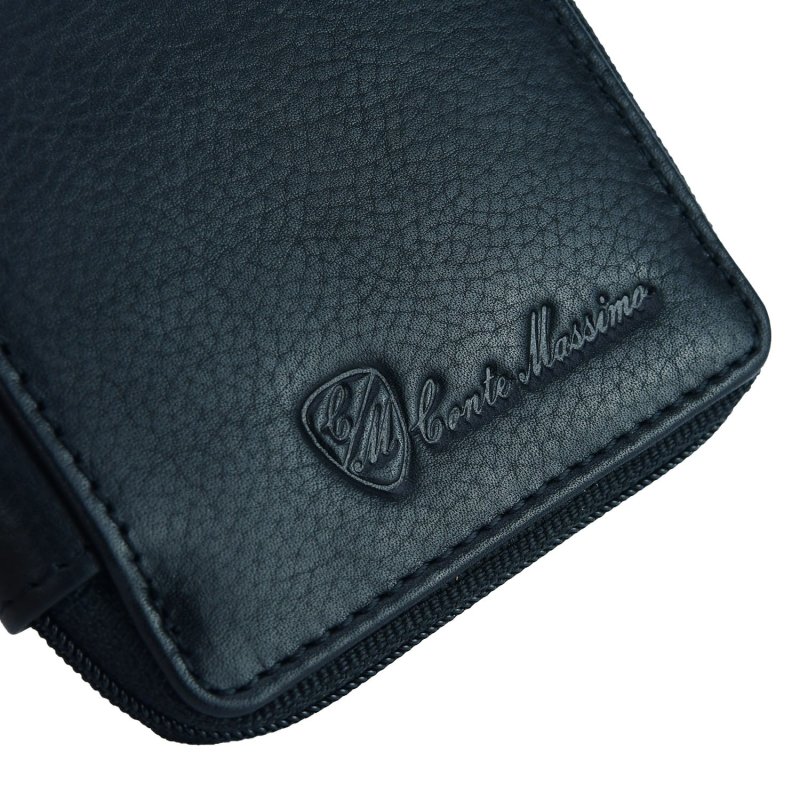 CONTE MASSIMO Large Keyring For Men And Women, Genuine Leather With Zip, With Gift Box — view 18