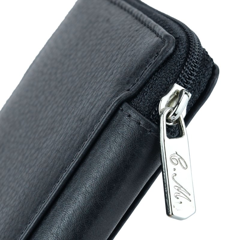 CONTE MASSIMO Étui à Clés Grand Format pour Homme et Femme, Cuir Véritable avec Fermeture Zippée, Avec Boîte Cadeau — vue 19