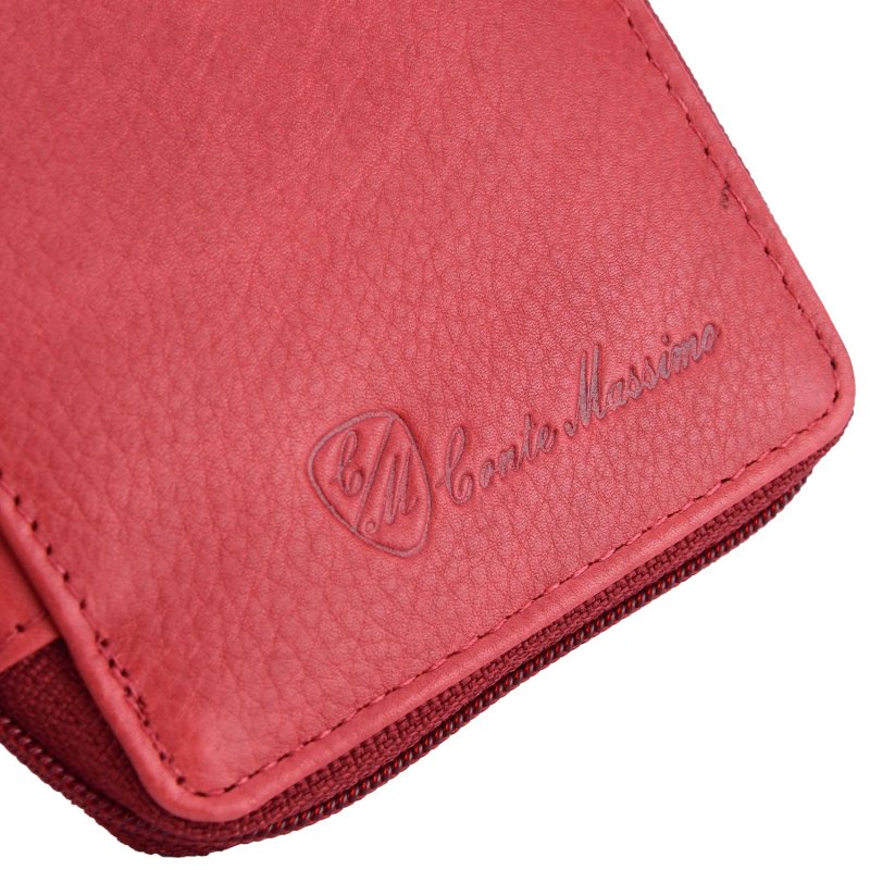 CONTE MASSIMO Großes Schlüsseletui für Damen und Herren, echtes Leder mit Reißverschluss, mit Geschenkbox — Ansicht 26
