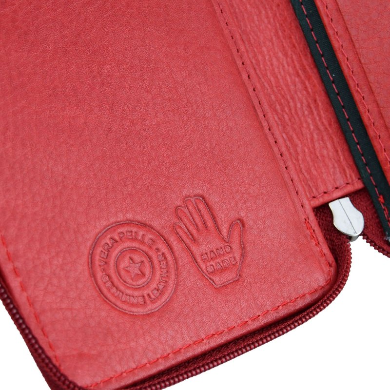 CONTE MASSIMO Großes Schlüsseletui für Damen und Herren, echtes Leder mit Reißverschluss, mit Geschenkbox — Ansicht 28