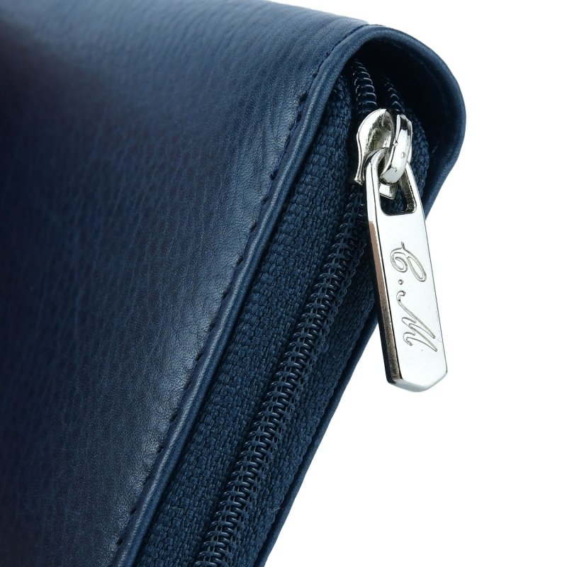 CONTE MASSIMO Étui à Clés Petit Format pour Homme et Femme, Cuir Véritable avec Fermeture Zippée, Avec Boîte Cadeau — vue 11