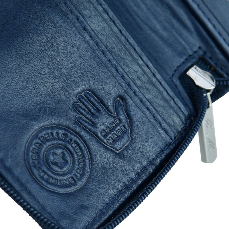 CONTE MASSIMO Étui à Clés Petit Format pour Homme et Femme, Cuir Véritable avec Fermeture Zippée, Avec Boîte Cadeau — vue 14