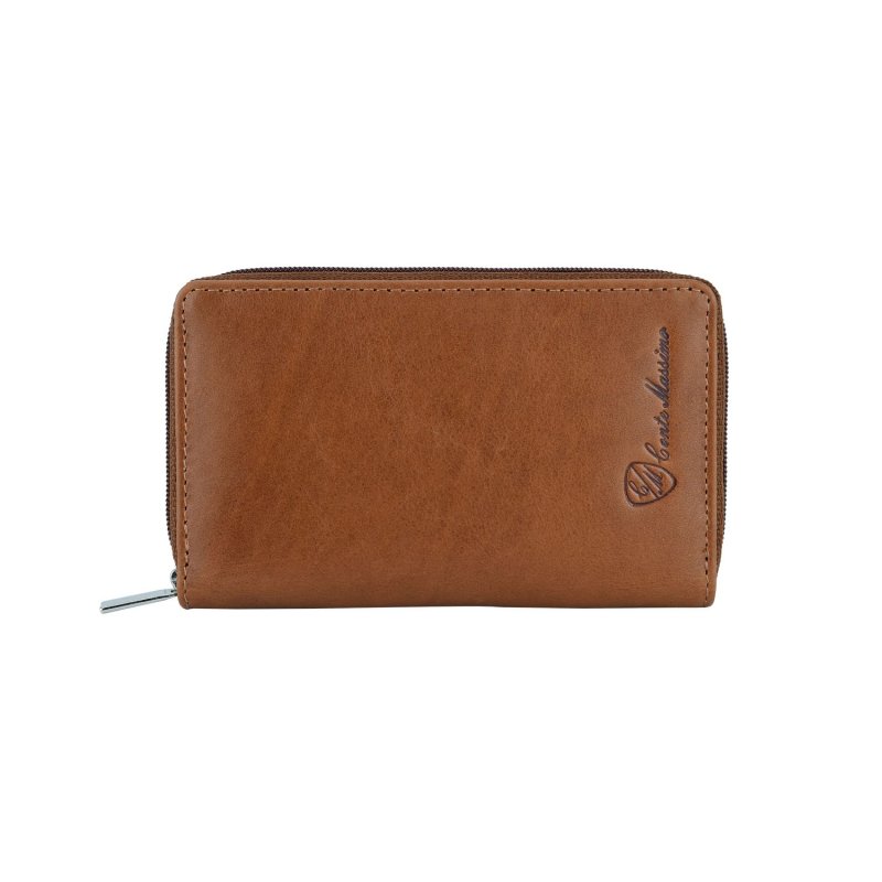 CONTE MASSIMO Étui à Clés Petit Format pour Homme et Femme, Cuir Véritable avec Fermeture Zippée, Avec Boîte Cadeau — vue 23