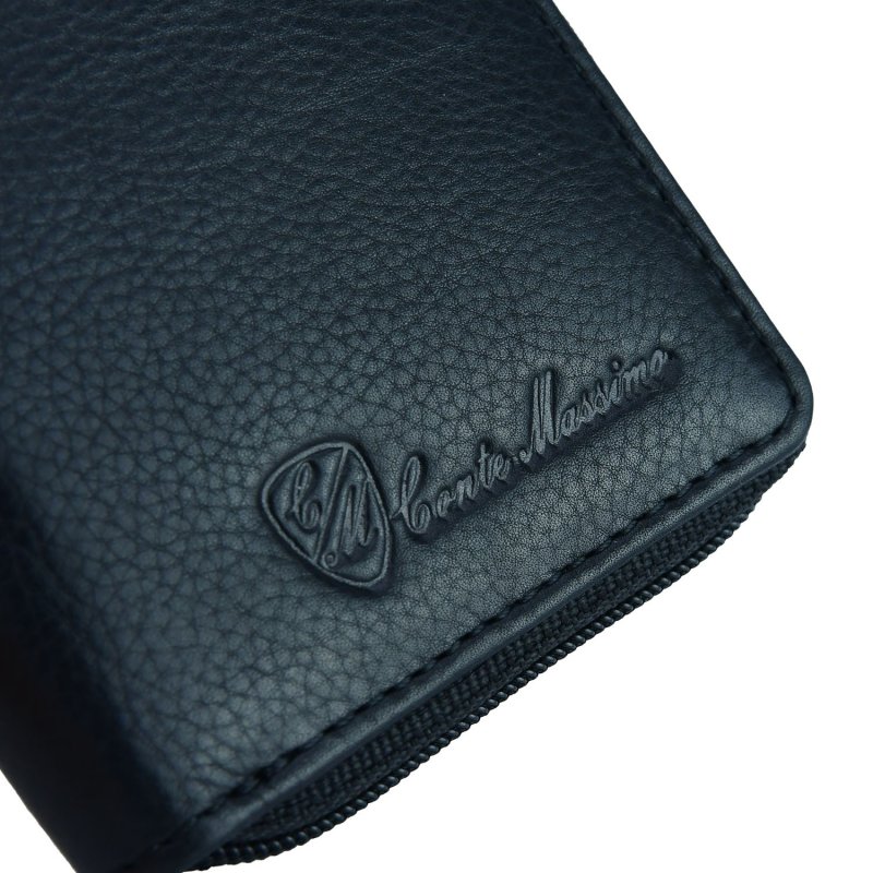 CONTE MASSIMO Kleines Schlüsseletui für Damen und Herren, echtes Leder mit Reißverschluss, mit Geschenkbox — Ansicht 29