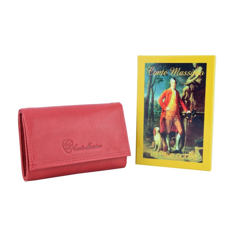 CONTE MASSIMO Men's Women's Keyring, Genuine Leather, With Pocket — view 31