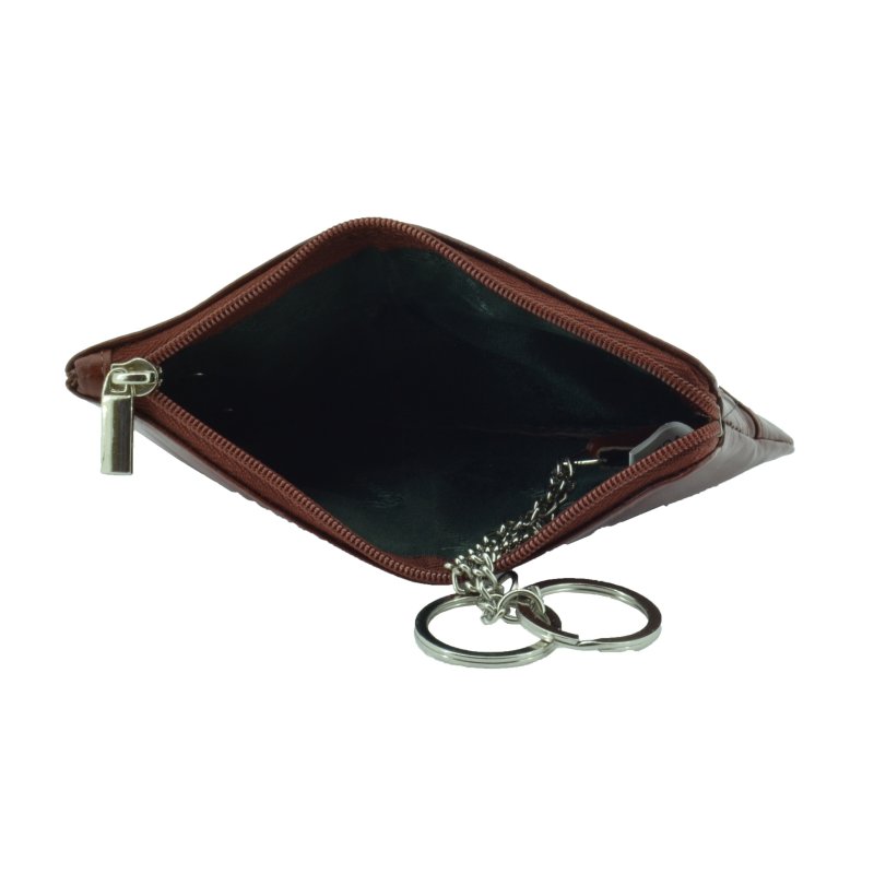 CONTE MASSIMO Keyring For Men and Women in Genuine Leather With Zip, Gift Box — view 8