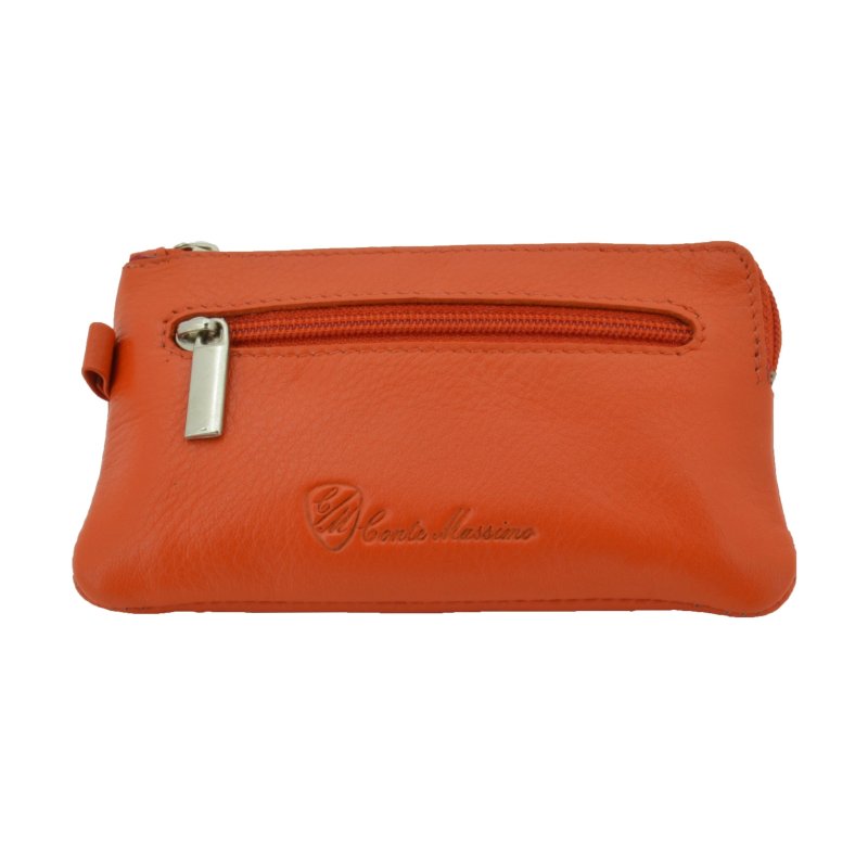 CONTE MASSIMO Schlüsseletui für Damen und Herren, echtes Leder mit Ringen, Geschenkbox