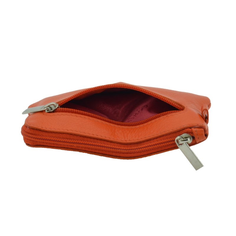CONTE MASSIMO Schlüsseletui für Damen und Herren, echtes Leder mit Ringen, Geschenkbox — Rückansicht