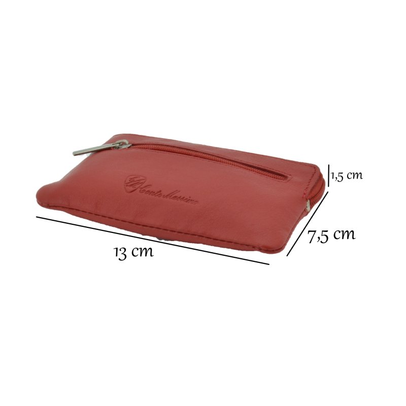CONTE MASSIMO Schlüsseletui für Damen und Herren, echtes Leder mit Ringen, Geschenkbox — Ansicht 28