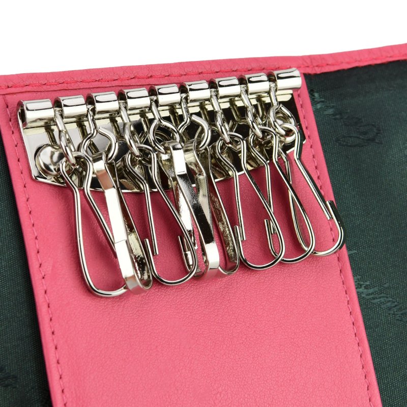 CONTE MASSIMO Schlüsseletui für Damen und Herren aus echtem Leder, mit Geschenkbox — Vorderansicht