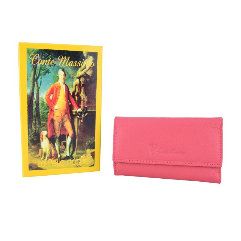 CONTE MASSIMO Schlüsseletui für Damen und Herren aus echtem Leder, mit Geschenkbox — Ansicht 8