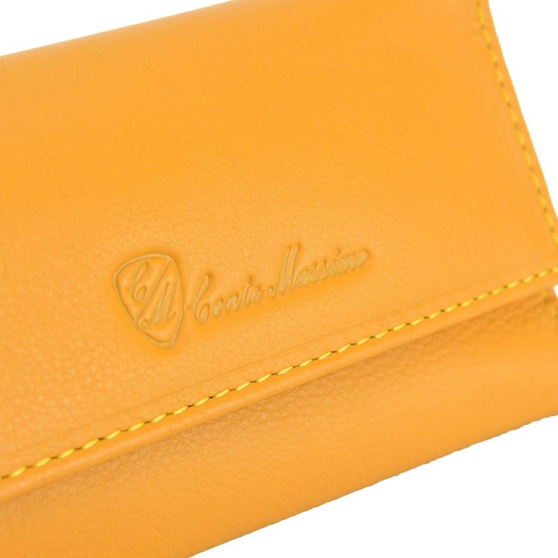 CONTE MASSIMO Étui à Clés Homme Femme en Cuir Véritable, Avec Boîte Cadeau — vue 30