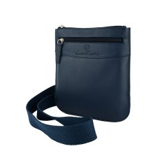 Conte Massimo Sacoche Homme en Cuir Véritable avec Bandoulière Réglable, Petite