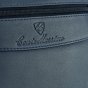Conte Massimo Bolso Bandolera para Hombre de Piel Auténtica con Correa Ajustable, Pequeño — interior